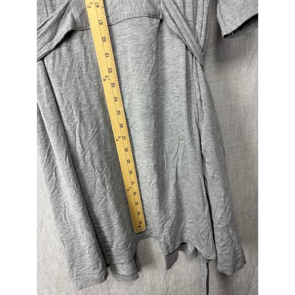 Excellent Cozy Earth Womens Grey Bamboo Kimono Robe Large - Picture 6 of 7